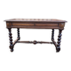 Louis XIII twisted farm table / Turned wooden desk