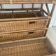 Chiffonnier vintage en rotin