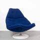 Blue Artifort swivel chair F590 – Geoffrey D. Harcourt