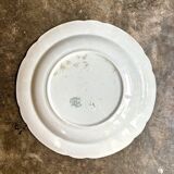 Lunéville hollow round dish in iron clay, "London" service