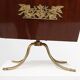Magazine Rack with Messing Decorations and Feet, France ca. 1950