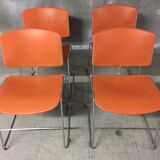 Vintage chairs by Max-Stacker Steelcase edition of the 1970s
