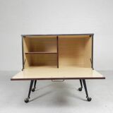 Vintage drinks cabinet, bar on castors, 1960s