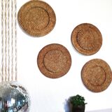 Dessous d’assiettes en osier