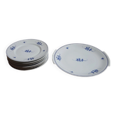 Service à dessert en porcelaine fine de Limoges:  plat et 12 assiettes