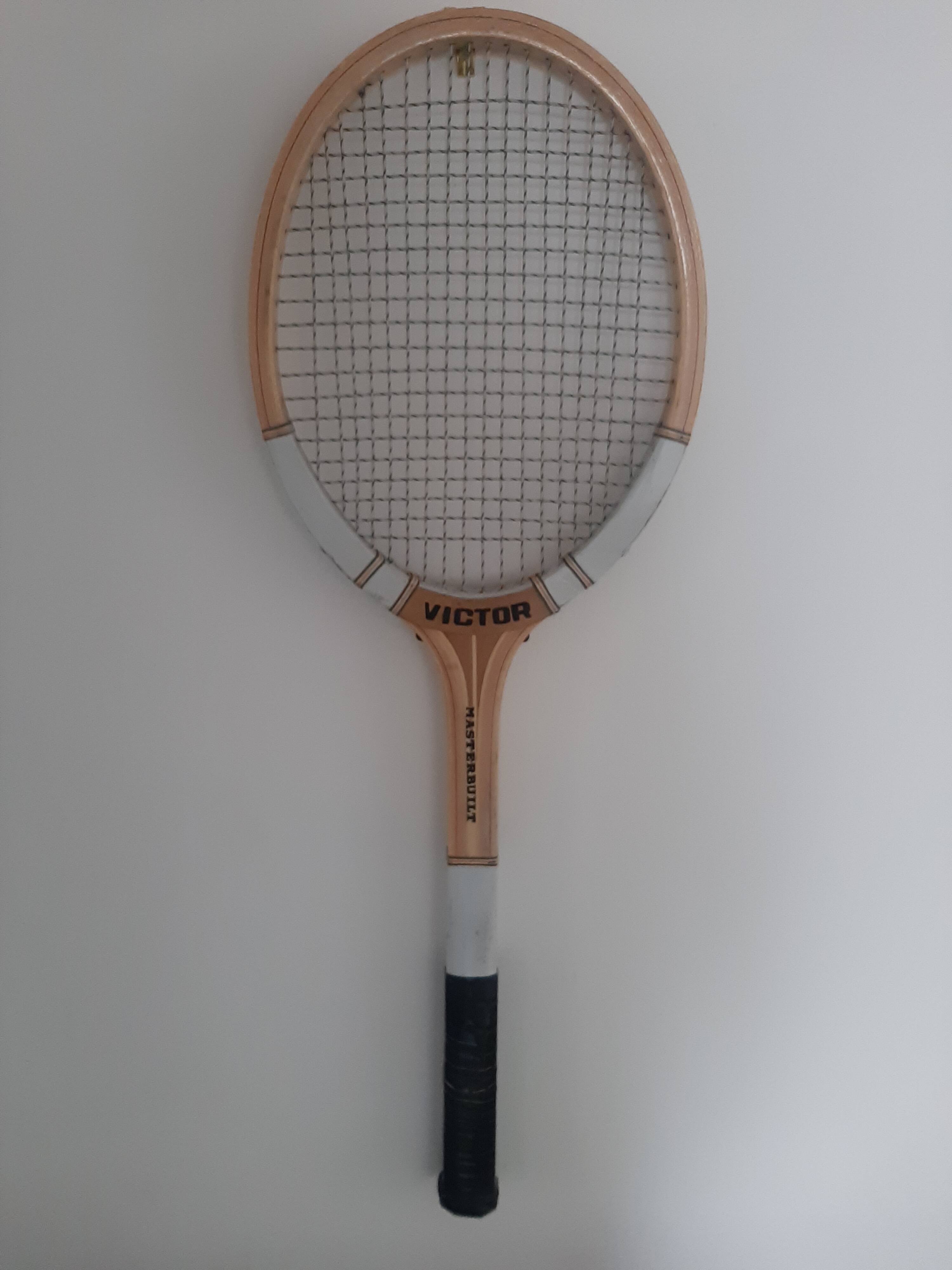 Vintage wooden tennis racket