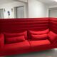 Sofa 3/4 seat design Ronan & Erwan Bouroullec 2015 editions vitra, model alcove plume contract