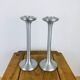 Paire de bougeoirs aluminium Kagla par Carl Ojerstam pour Ikea