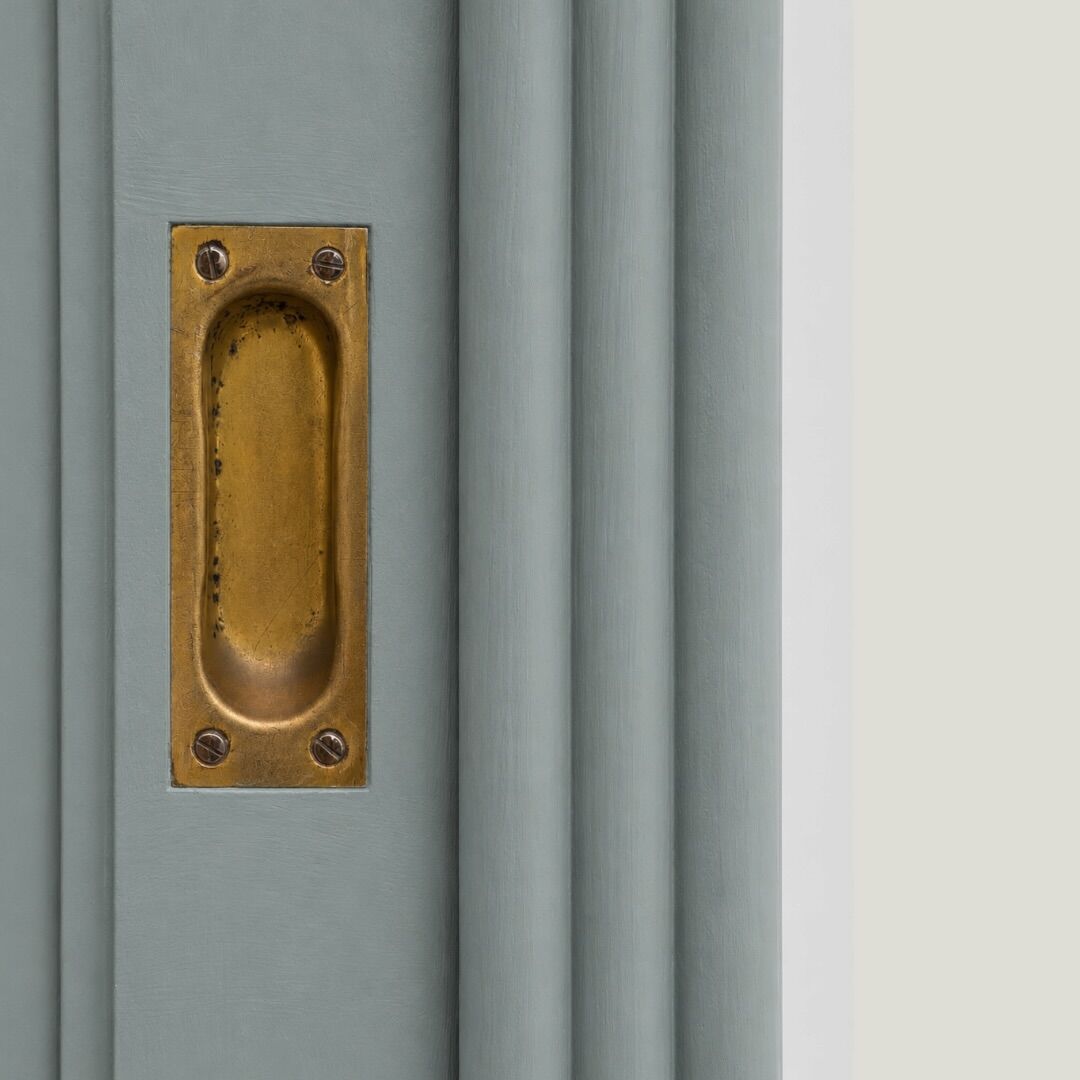 Parisian Art Deco wardrobe with sliding doors.