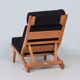 AP-71 lounge chair by Hans Wegner for AP Stolen, 1968 – reupholstered in black bouclé, rare