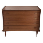 Vintage chest of drawers with 4 drawers and tapered legs by Simmob (1960s/1970s)