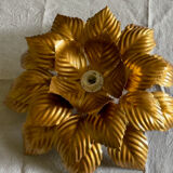 Ceiling lamp or golden flower sconce