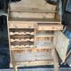 Massive fir kitchen buffet from the 1960s/70s in good condition