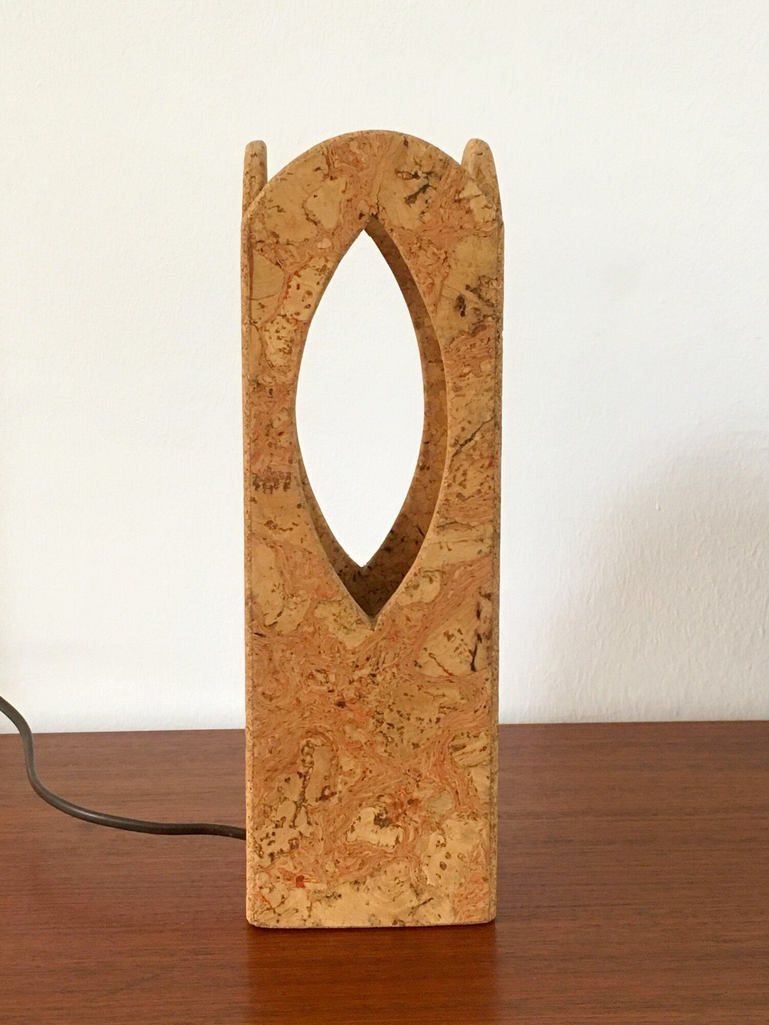 Vintage cork lamp 70s