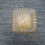 Square glass ceiling light: vintage