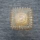 Square glass ceiling light: vintage