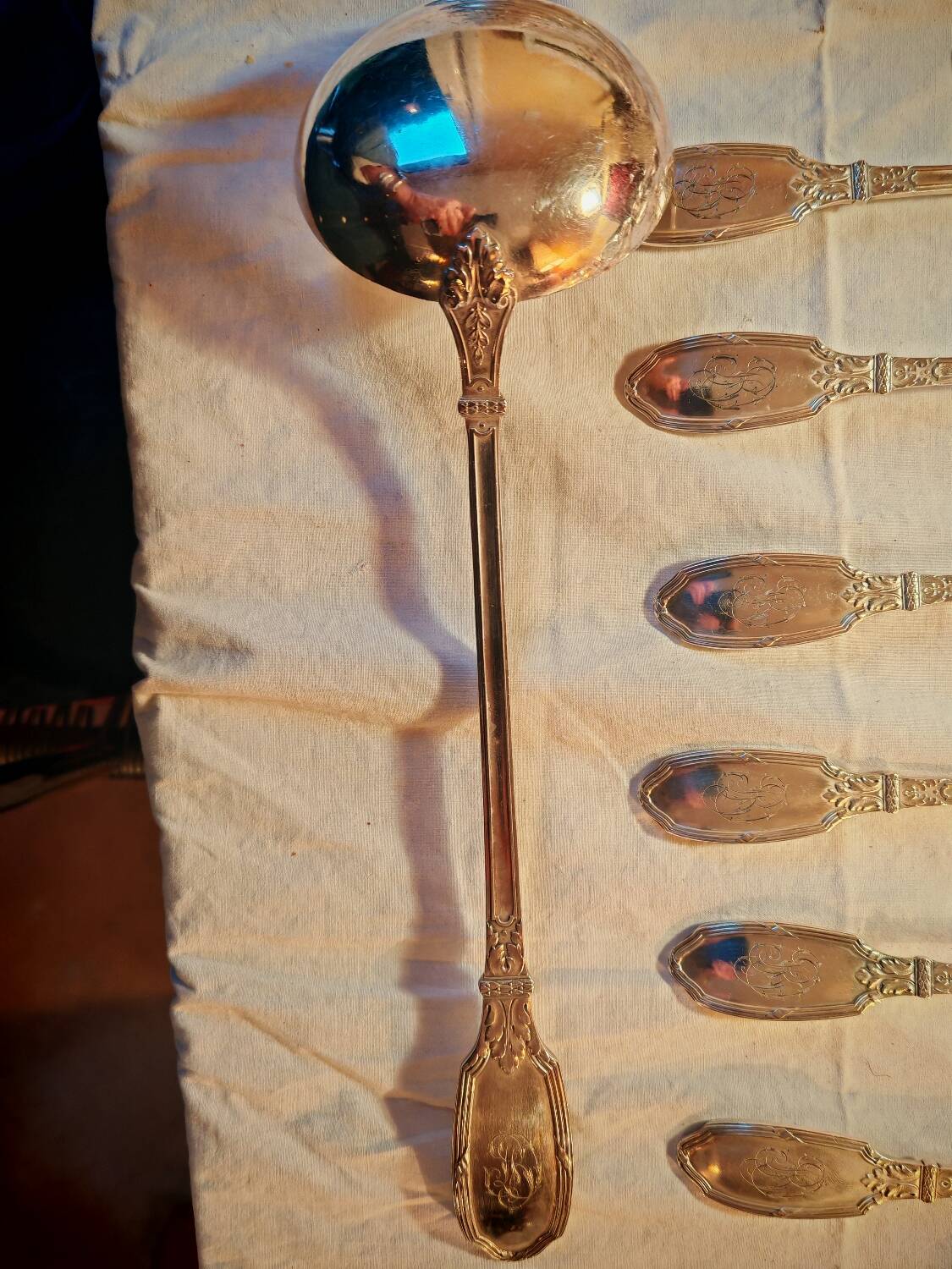 Silver-plated cutlery set, 1900