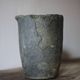 Old foundry crucible, plant pot, planter, cache pot, decoration