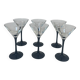 6 verres à cocktail vintage, 1980