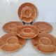 Compartment plates Faiencerie de Gien / artichoke / Barbotine