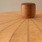 Lampadaire en bois et textile de Suède