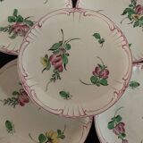 Set of 5 KG Luneville mignardise plates