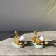 Limoges porcelain salt and pepper shakers with a bird motif