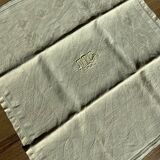 Lot of 6 old monogrammed table napkins