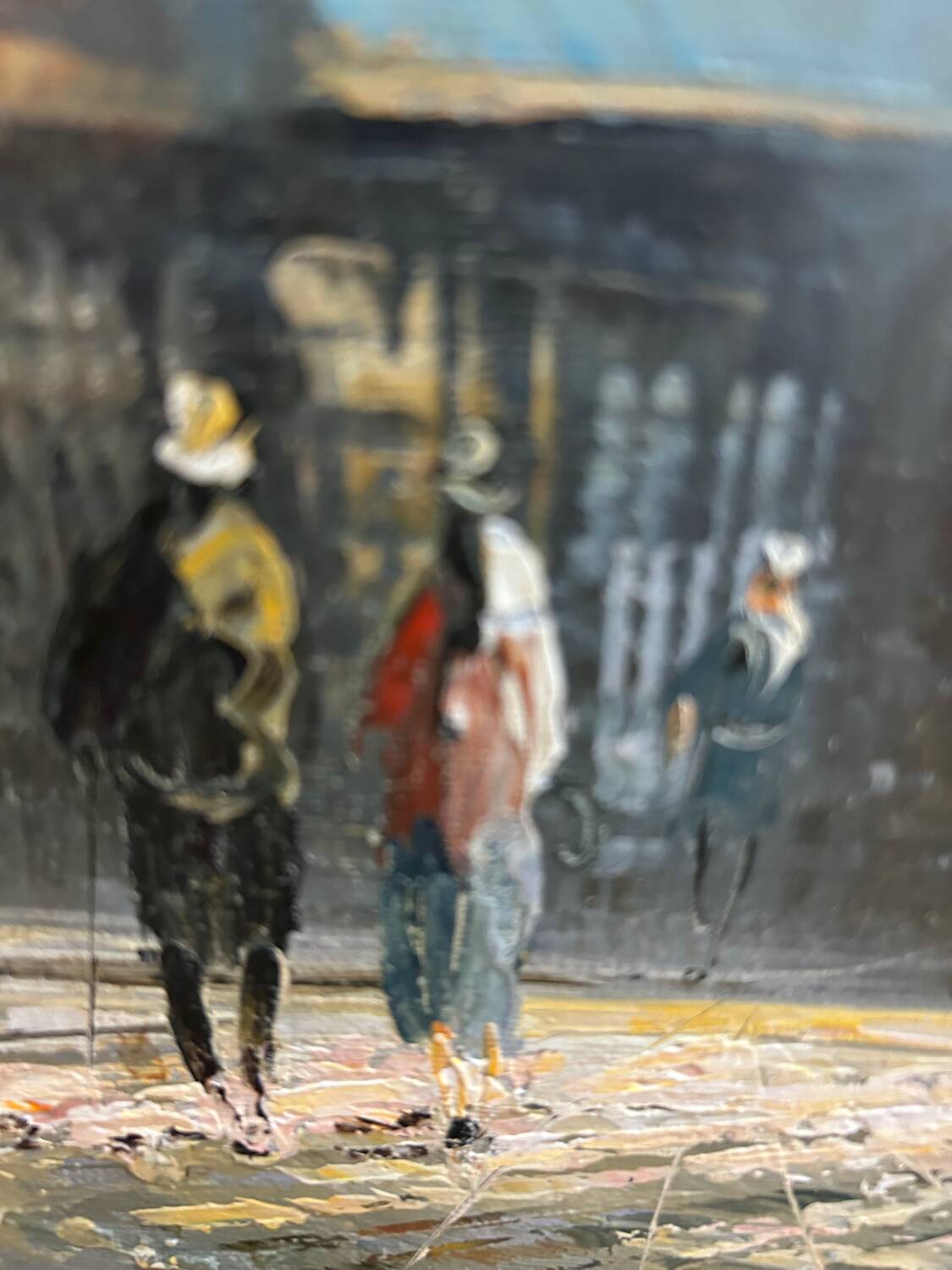 Oil on canvas signed Burnett, Paris