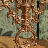Pair of golden candlesticks