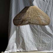 Suspension or rattan lampshade in the shape of a cloud or flattened bubble D60 H35