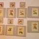 Set of 6 coasters, 6 plates coasters and 2 vintage pimpernel acrylic trivets