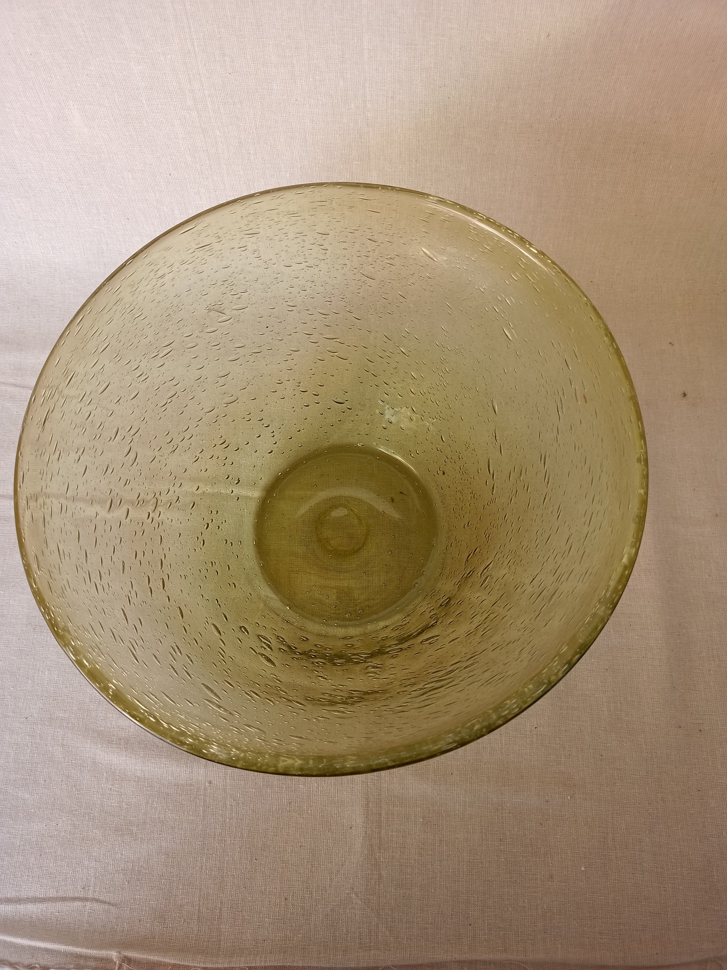 Biot vintage bubbled glass bowl