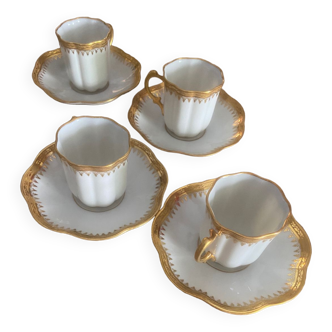 Limoges porcelain cups and plates