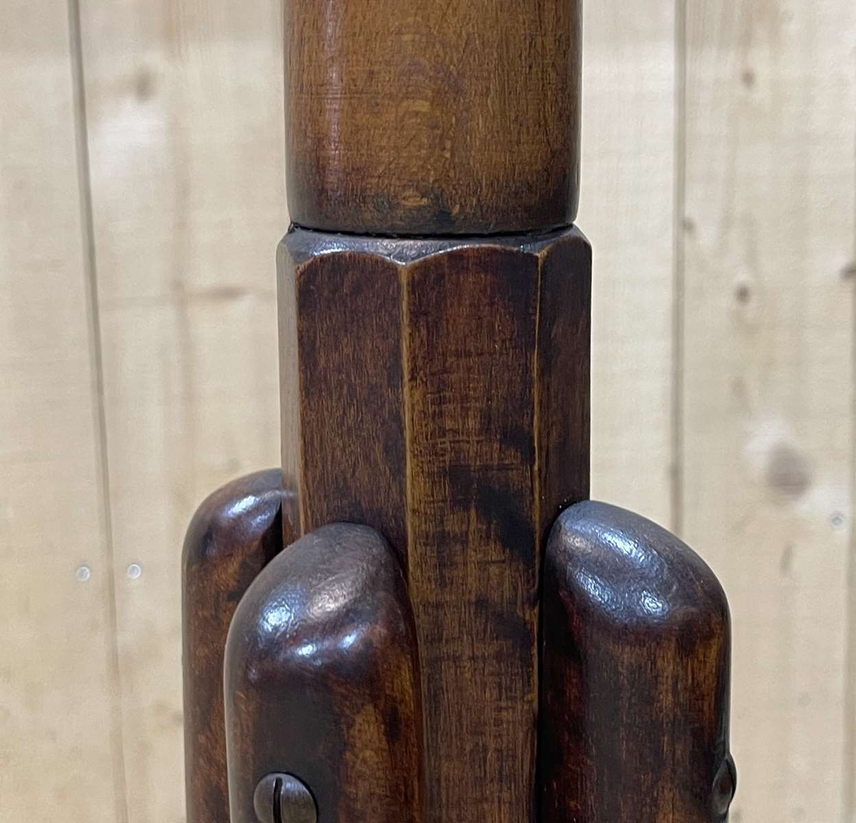 Coat rack early twentieth century in turned beech