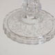 Arabesque molded crystal display cup serrated edges