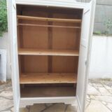 Re-enchanted Art Deco wardrobe in beige.