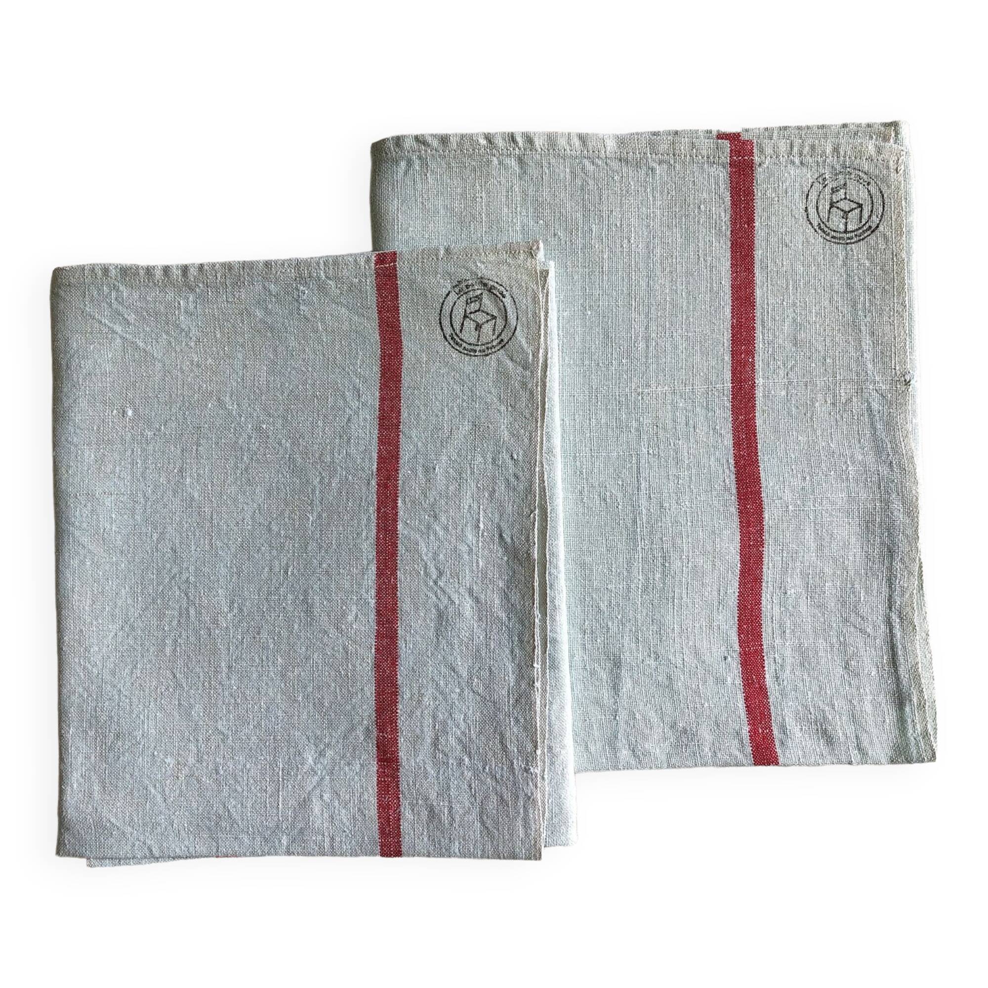 Antique cloth in pure aqua tinted linen