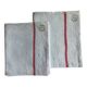 Antique cloth in pure aqua tinted linen