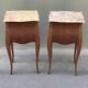 Pair of Louis XV style bedside tables in rosewood.