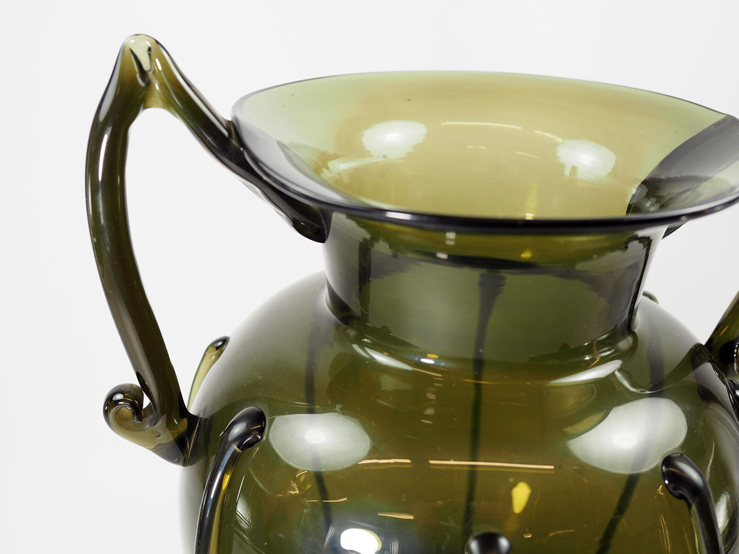 Art deco glass vase by Vittorio Zecchin for Cappellin Venini, 1920s