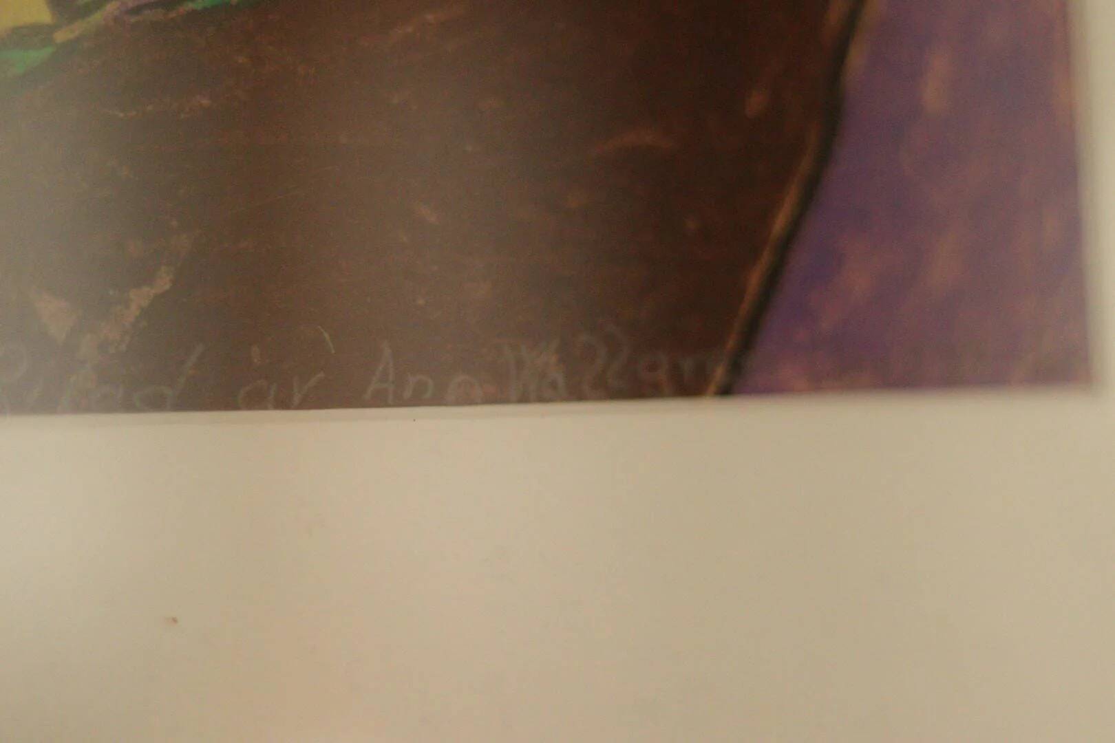 Swedish Mixed Media/Oil Pastel on Panel –“Ritad 66” by Ann Wazzgren