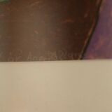 Swedish Mixed Media/Oil Pastel on Panel –“Ritad 66” by Ann Wazzgren