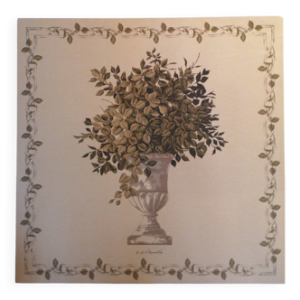 tapestry of foliage in a Medici vase