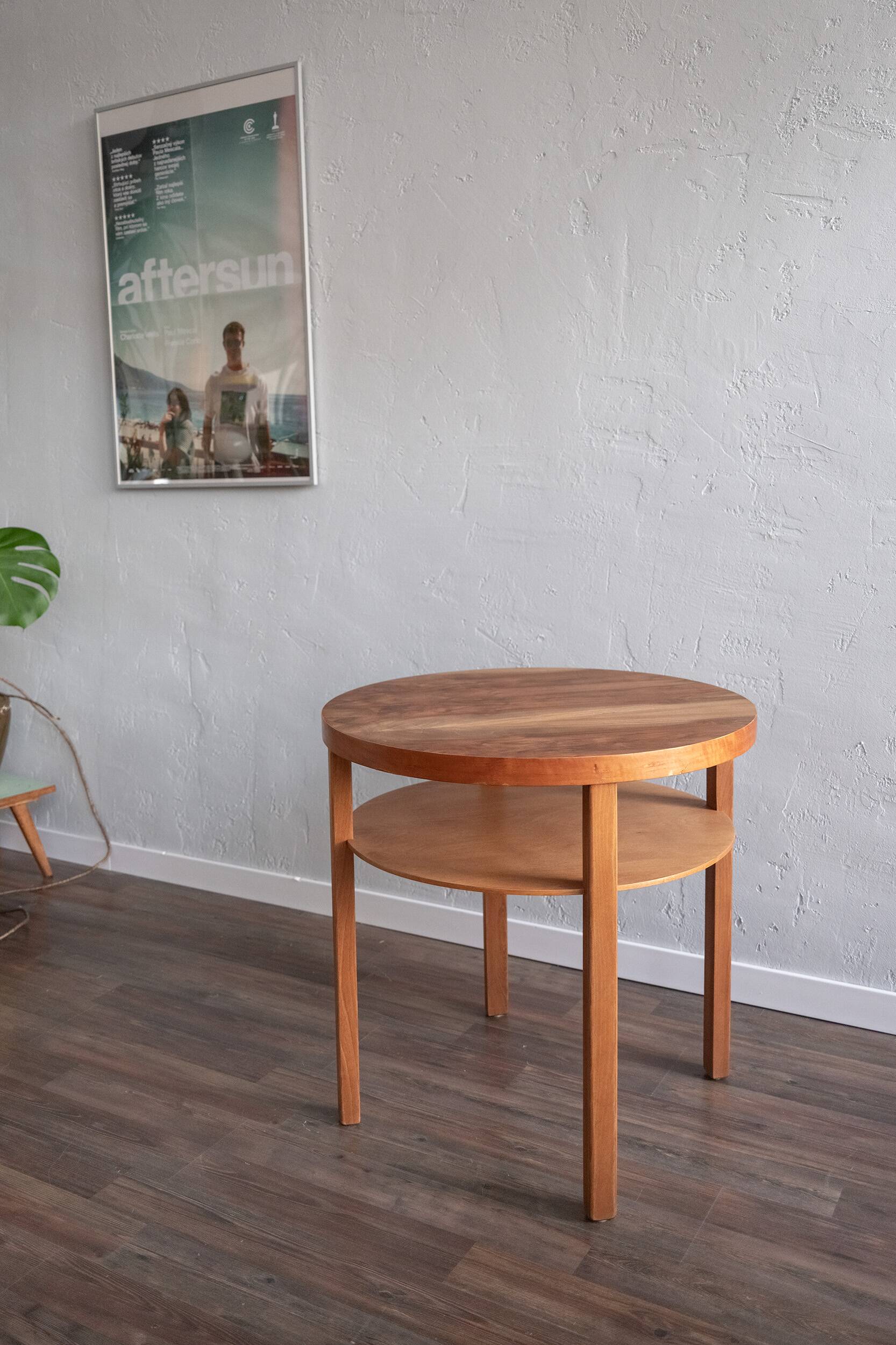 Vintage Czechoslovak Wooden Coffee Table, 80s