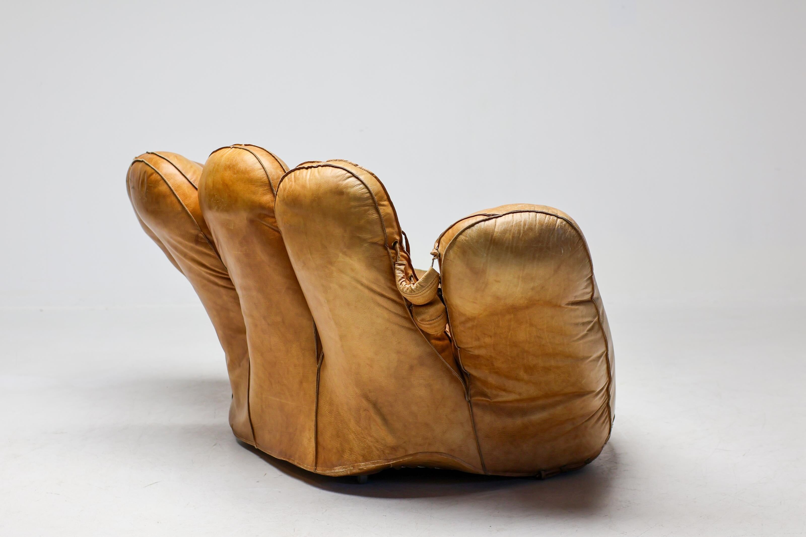 Radical Softness: The Original 1970s Joe Leather Armchair by Poltronova