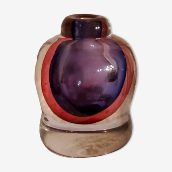 Vase en verre de Murano des années 50