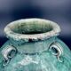 Pair of turquoise glazed stoneware vases, China, late 19th century.