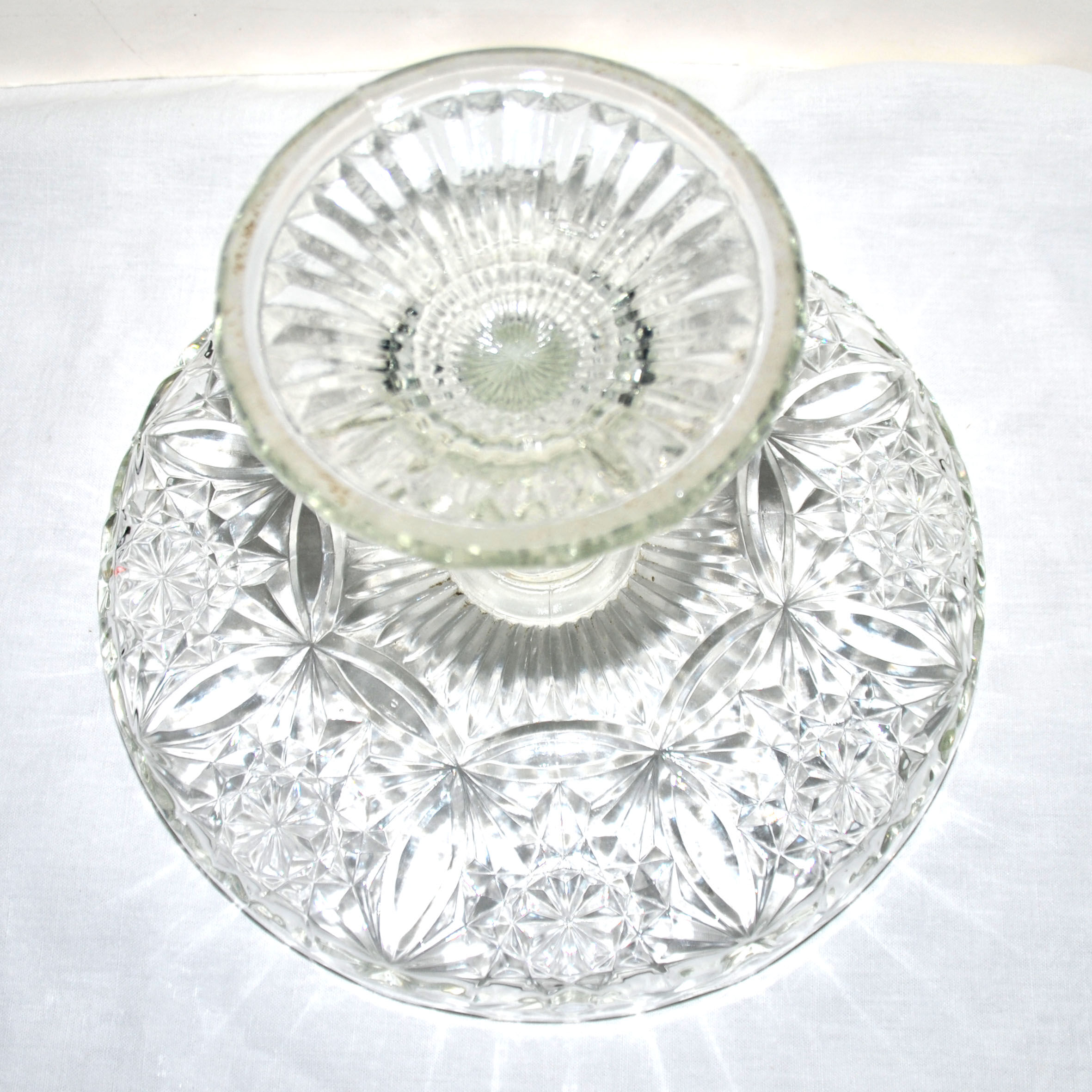 Plat à tarte vintage plat sur pied patisserie 1950