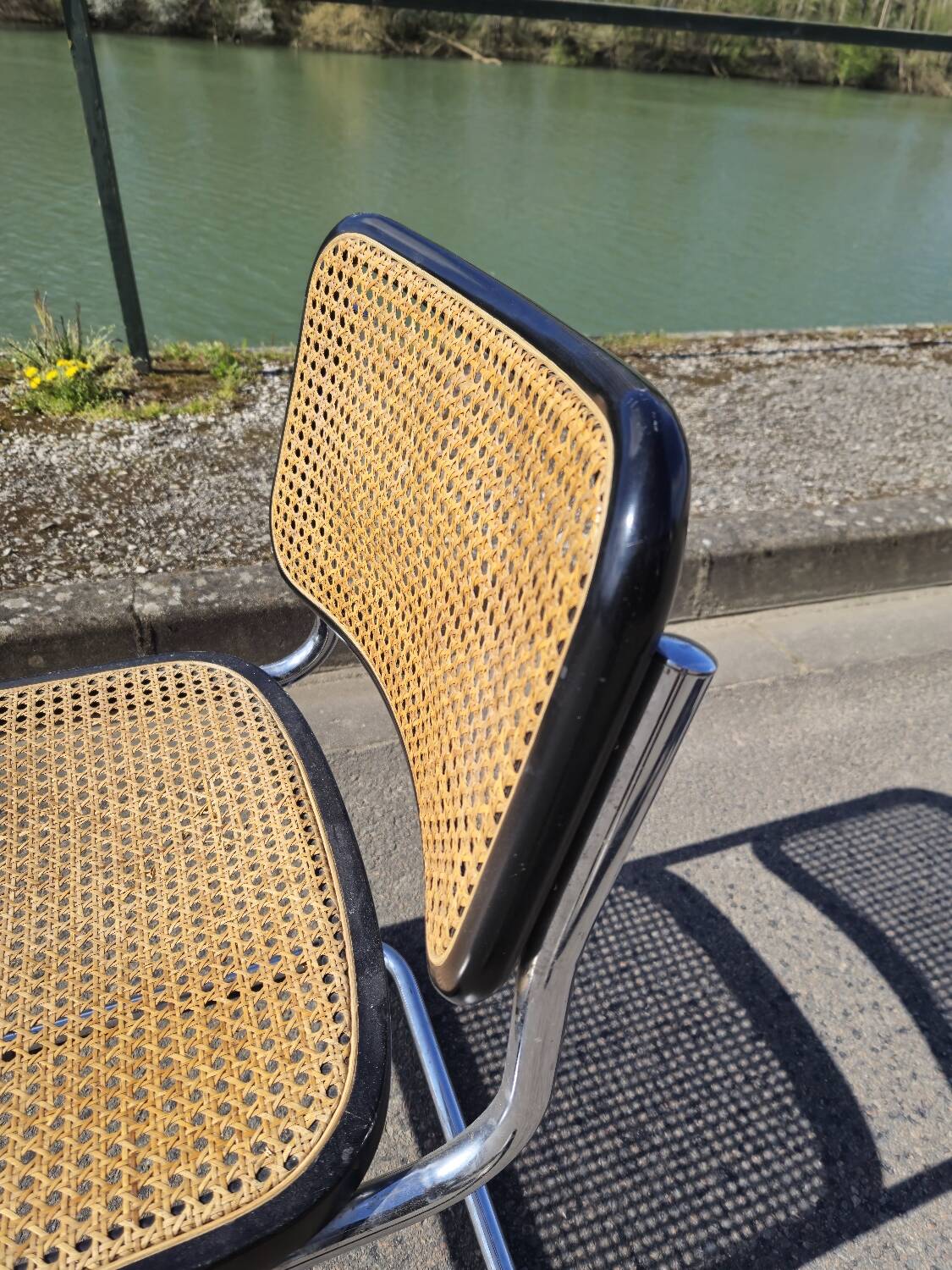 Marcel Breuer B32 chair in original canework